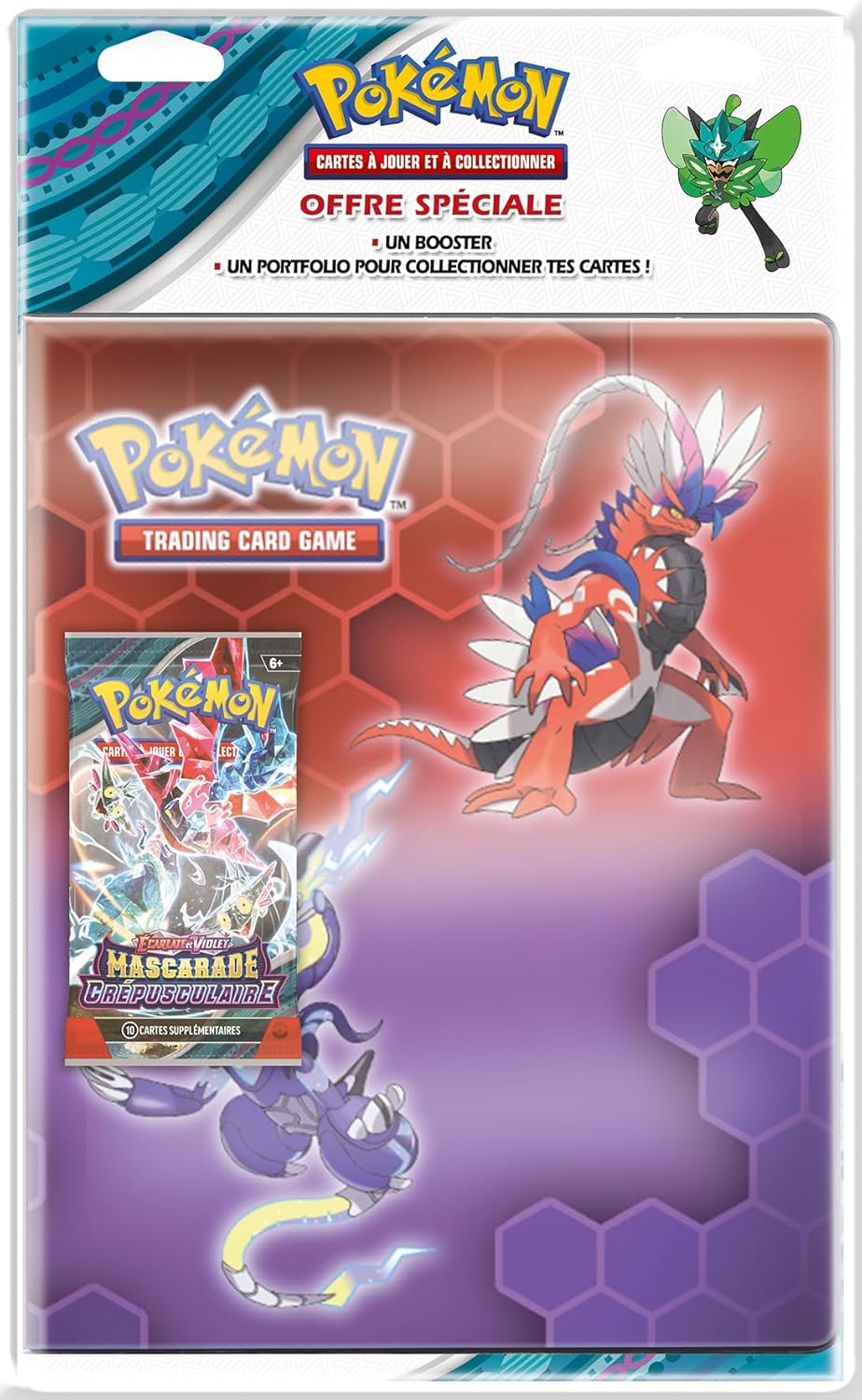 Portfolio rigide Pokémon 180 cartes + 1 booster