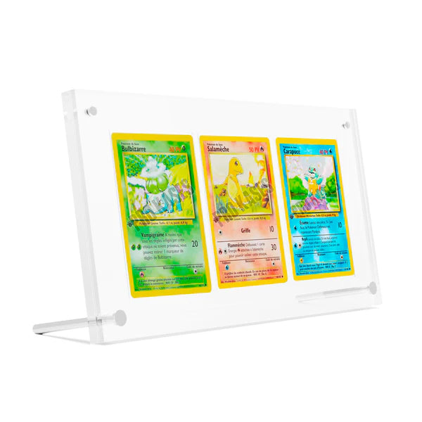 Protection acrylique pour 3 cartes