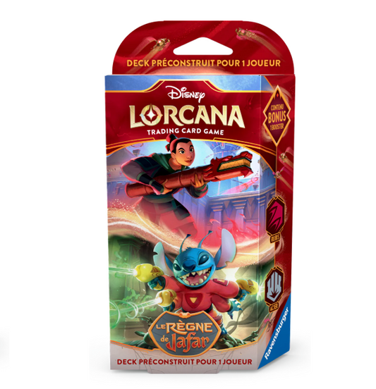 Deck de démarrage Mulan et Stitch - Disney Lorcana - chapitre 8 - Le règne de Jafar - FR