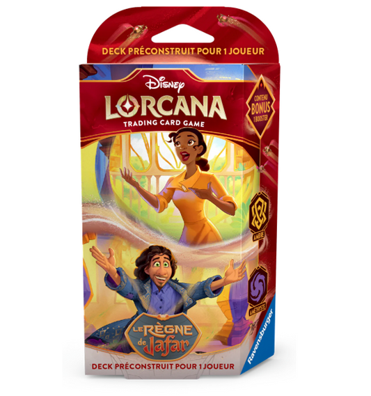 Deck de démarrage Tiana et Bruno - Disney Lorcana - chapitre 8 - Le règne de Jafar - FR