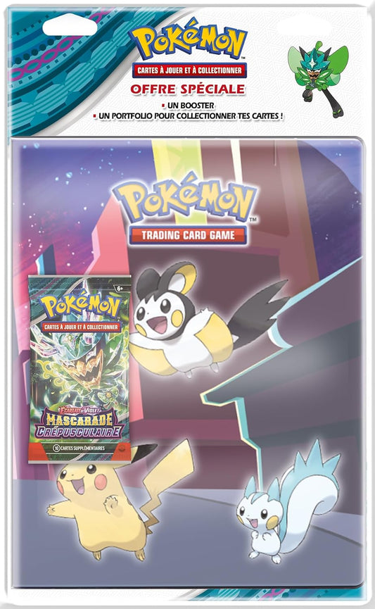 Portfolio rigide Pokémon 180 cartes + 1 booster